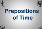 preposition of time มันใช้งานอย่างไร