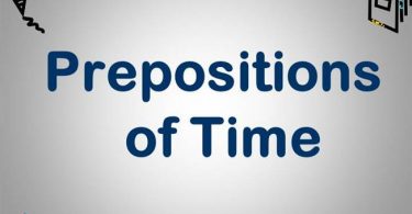 preposition of time มันใช้งานอย่างไร